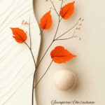foglie-arancioni-su-sfondo-beige-design-autunnale-buongiorno