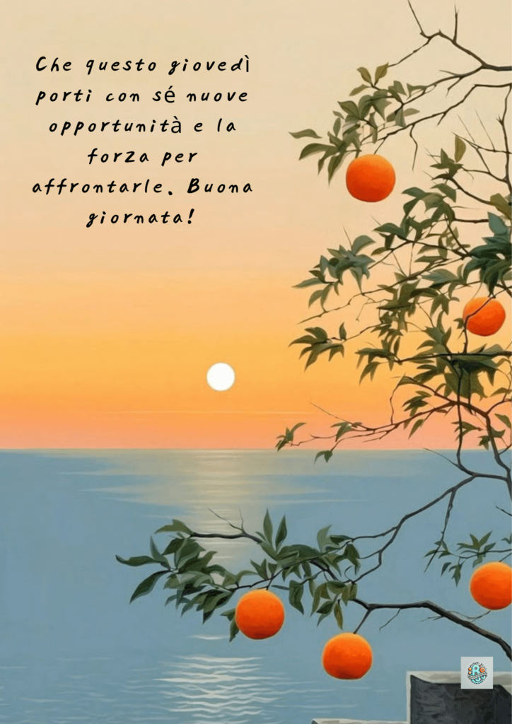 giovedì-opportunità-forza-albero-arance-sole-mare-orientale