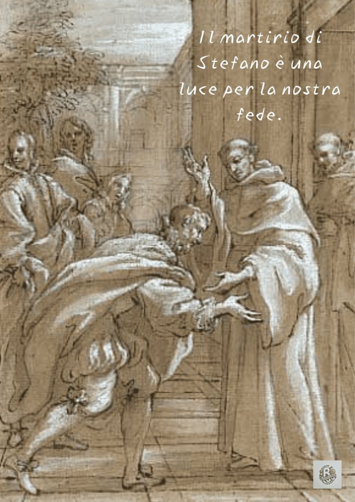 Il-martirio-di-Santo-Stefano-e-una-luce-per-la-nostra-fede: Un-immagine-del-martirio-di-Santo-Stefano,-simbolo-di-fede-e-sacrificio,-un-luce-che-guida-nella-nostra-fede,-celebrata-durante-la-ricorrenza-del-26-dicembre,-in-un-contesto-di-Feste-Cristiane.