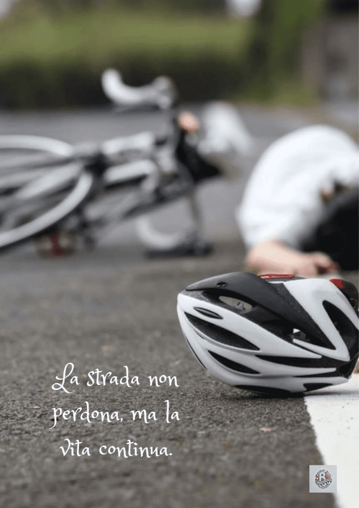 La strada non perdona, ma la vita continua. Ricordo della Vittima dell'Incidente Stradale, riflessione sulla sicurezza.