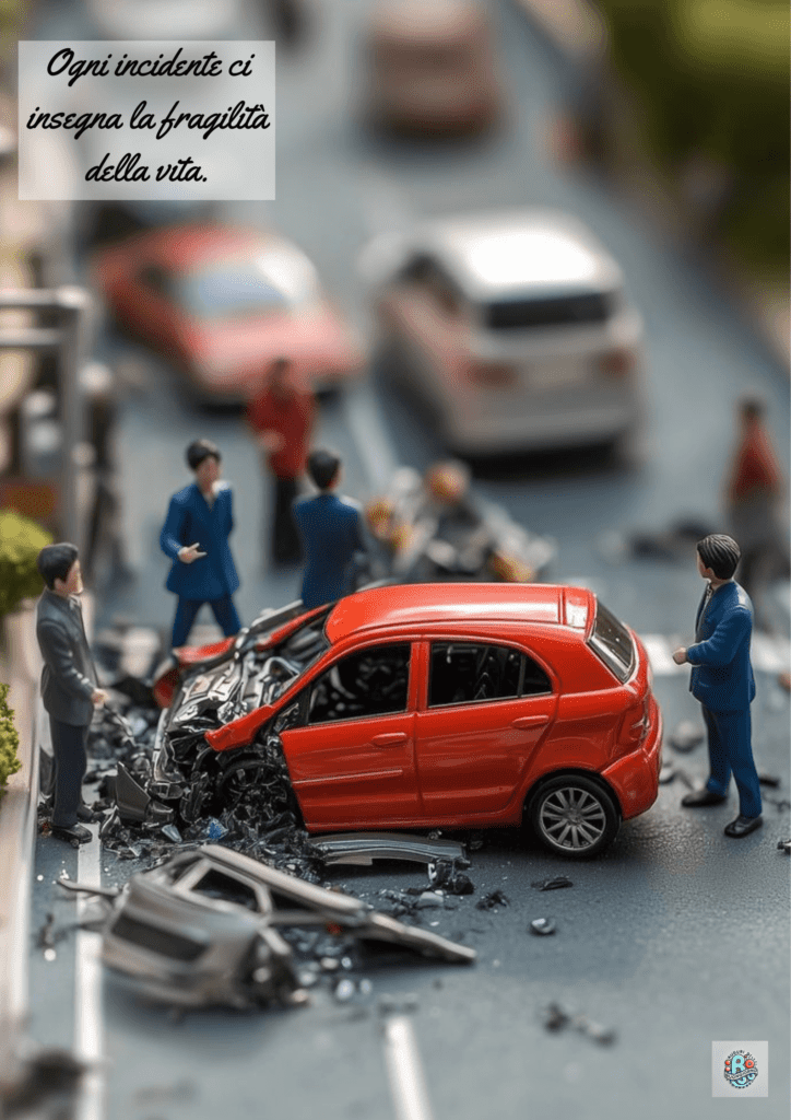 Ogni incidente ci insegna la fragilità della vita. Ricordo della Vittima dell'Incidente Stradale, promozione della prudenza.