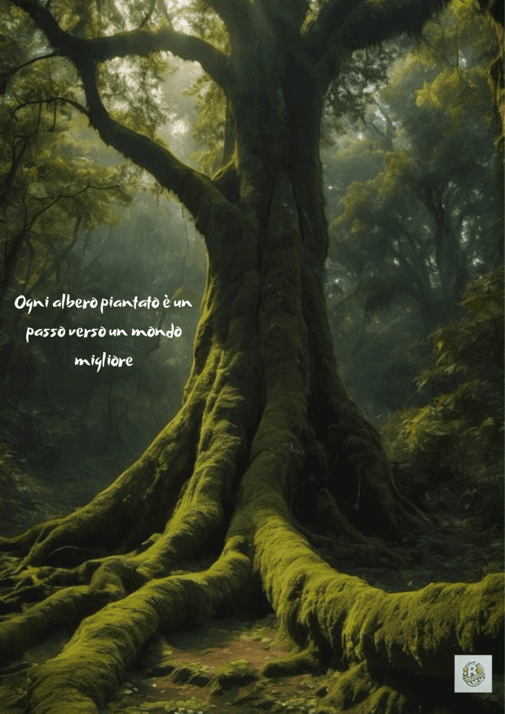 Miglioramento del pianeta, piantare alberi, futuro sostenibile, cambiamento ambientale positivo, preservazione della natura.