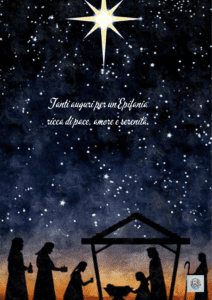 Stella-dell'Epifania-sopra-un-paesaggio-notturno-durante-il-Giorno-dell'Epifania-con-il-testo-Tanti-auguri-per-un-Epifania-ricca-di-pace-amore-e-serenità.
