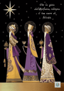 Tre-Re-Magi-in-arte-durante-il-Giorno-dell'Epifania-con-il-testo-Che-la-gioia-dell'Epifania-riempia-il-tuo-cuore-di-felicità
