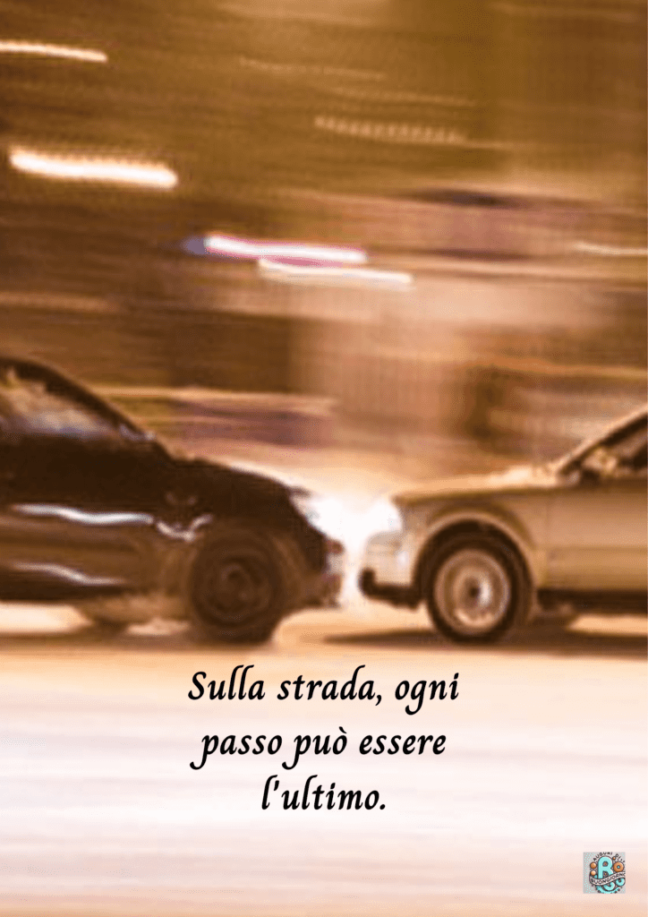 Pericolo stradale, incidenti automobilistici, consapevolezza della velocità, prevenzione incidenti, sicurezza stradale.