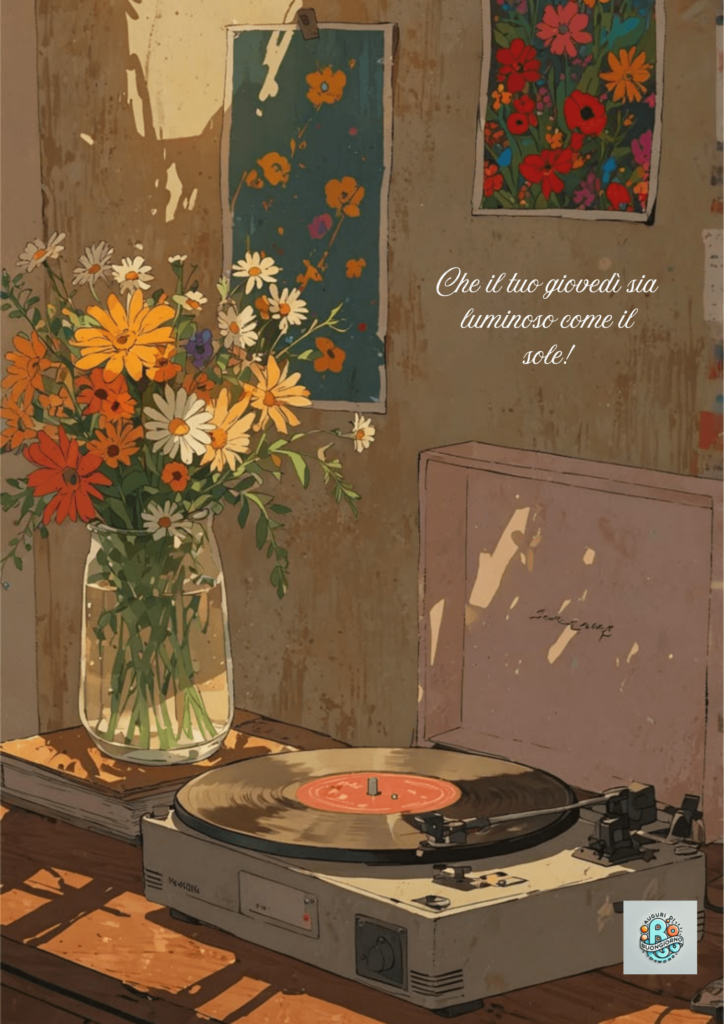 giovedì-soleggiato-giradischi-fiori-colorati-musica-serenità