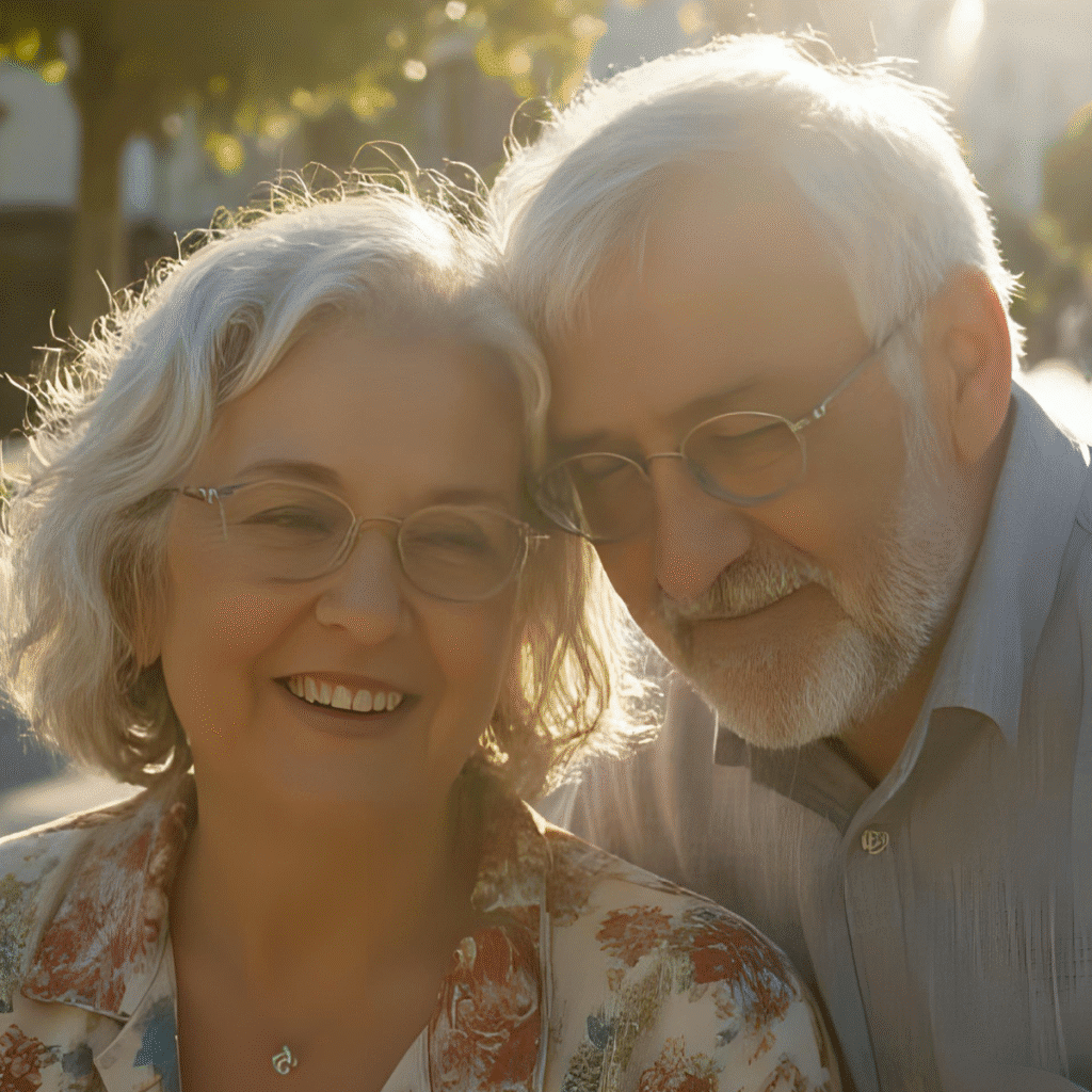 Coppia-di-nonni-sorridenti-in-un-ambiente-solare-durante-la-Festa-dei-Nonni-con-il-testo-Altre-Celebrazioni-per-celebrare-i-legami-familiari.